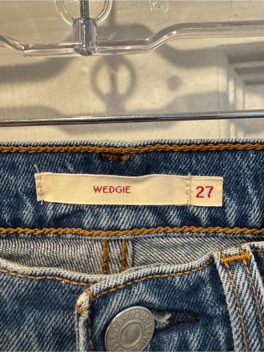 Levi's Premium Wedgie Icon High Rise Leg Medium Wash Ankle Jeans Sz 27 - Picture 8 of 10